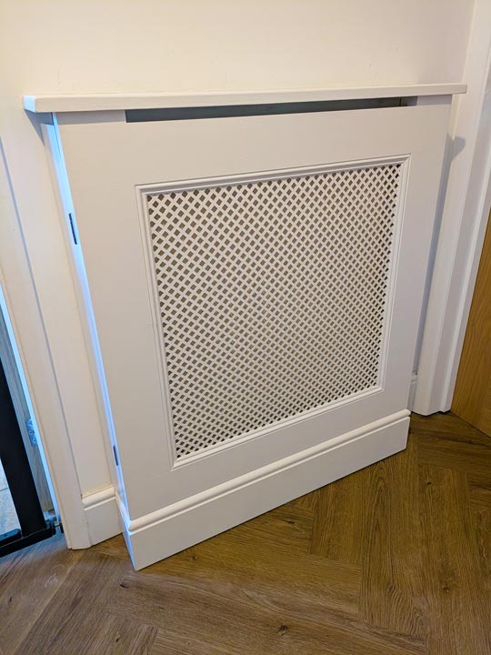 Bespoke radiator cover made to measure