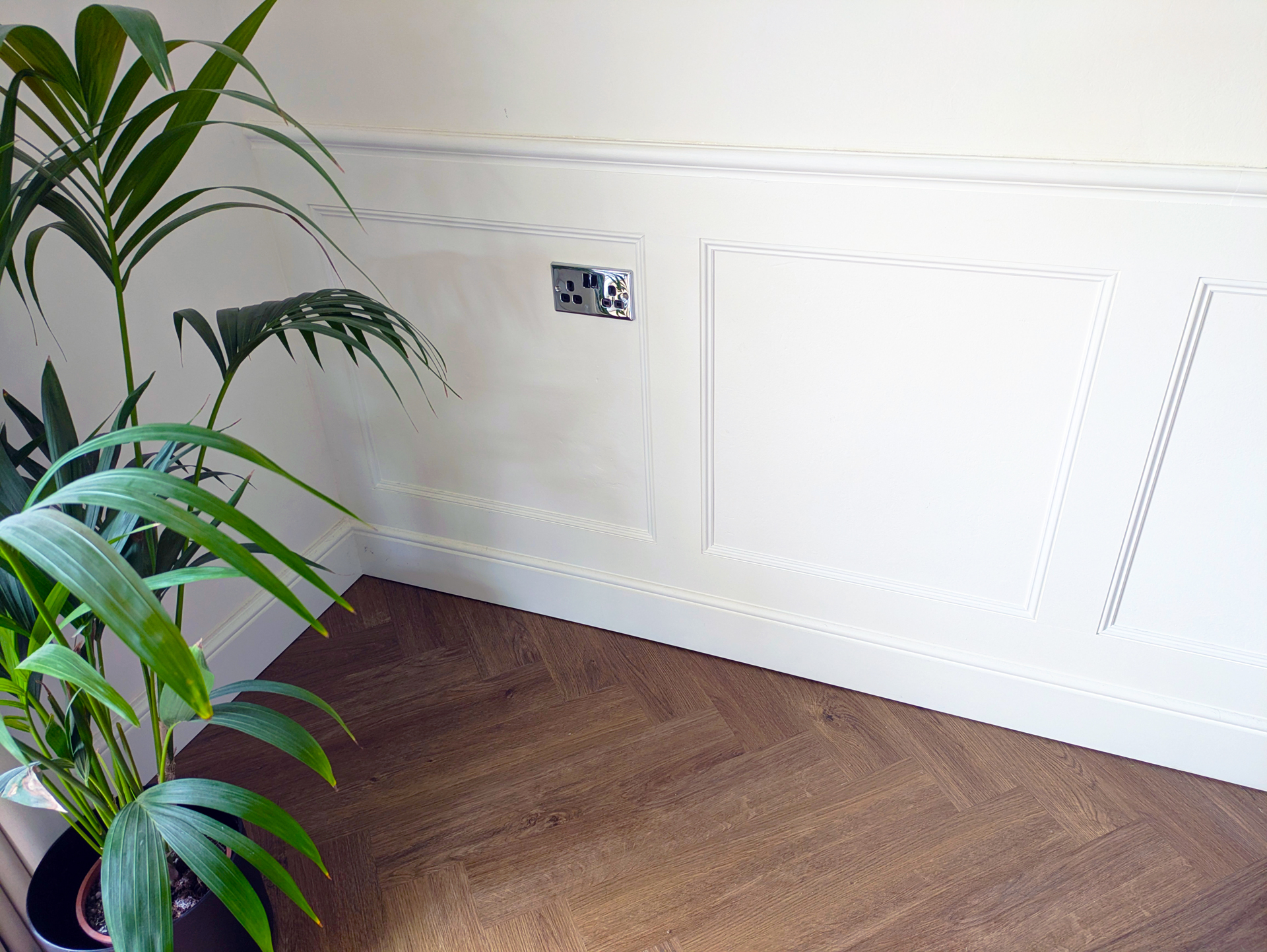 Wall panelling and LVT flooring installation